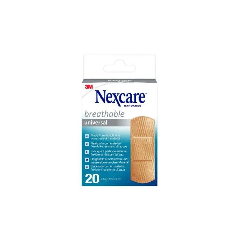 Cerotto Preparato 3m Nexcare Universal N0320ns-1 25x72mm 20 Pezzi