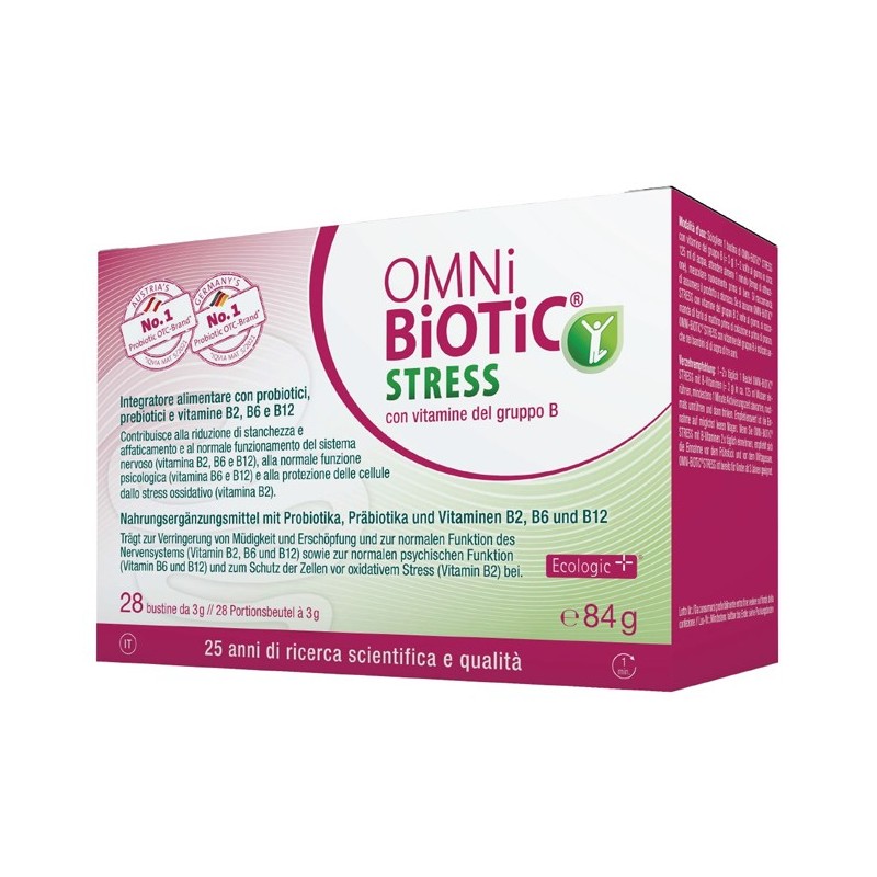 Omni Biotic Stress Vitamine Gruppo B 28 Bustine Da 3 G