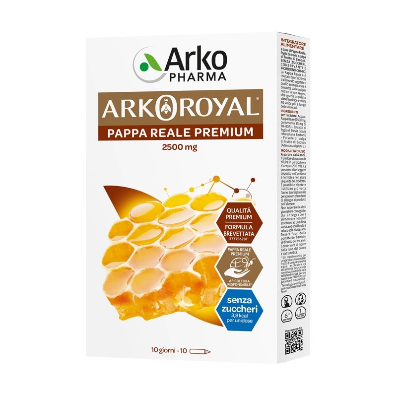 Arkoroyal Pappa Reale 2500 Mg Senza Zucchero 10 Fiale