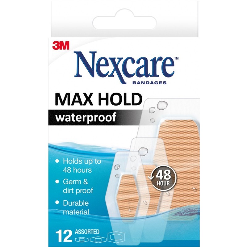 Cerotto Nexcare Bambini Maxhold Waterproof 12 Pezzi