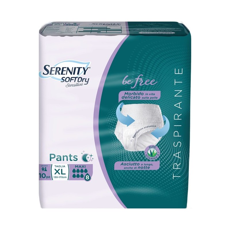 Serenity Pants Sd Sensitive Be Free Maxi Xl 10 Pezzi