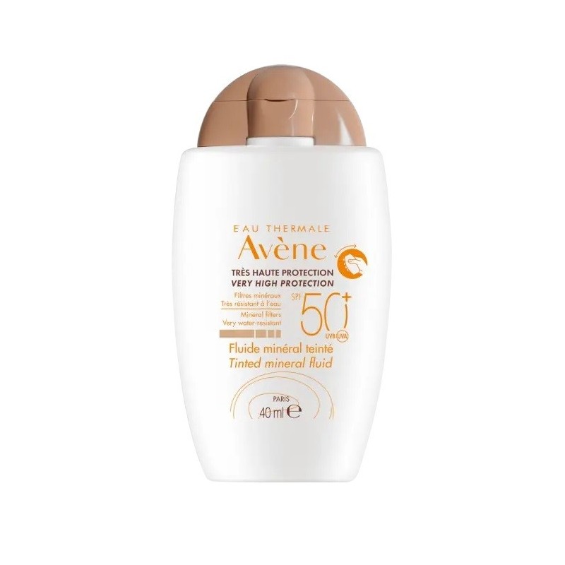 Avene Sol Fluido Minerale Spf50+ Colorato Nuova Formula 40 Ml