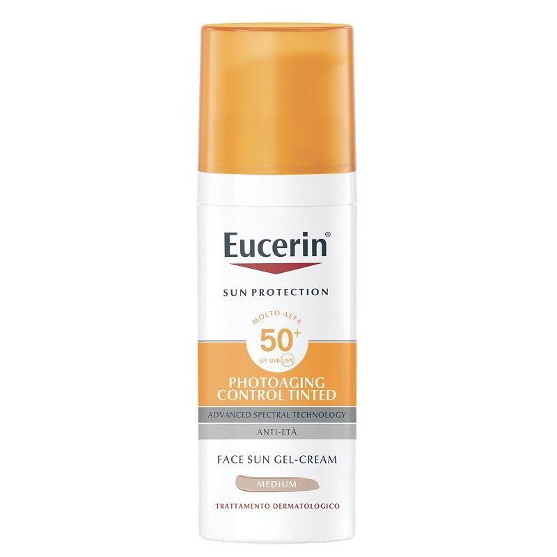 Eucerin Sun Photoaging Control Tinted Gel Creme Spf50+ Medium 50 Ml