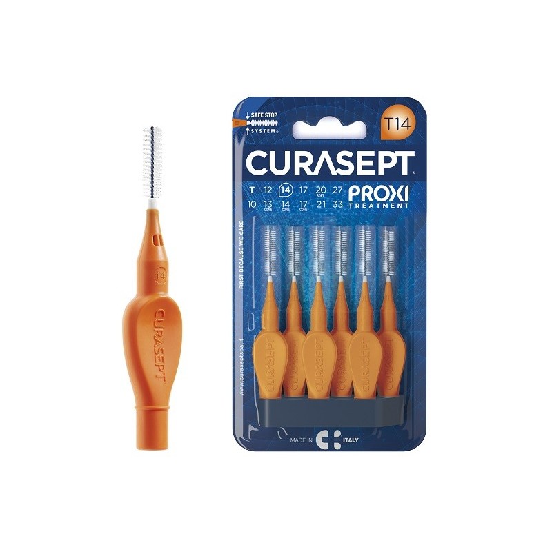 Curasept Proxi T14 Arancio/orange 6 Pezzi