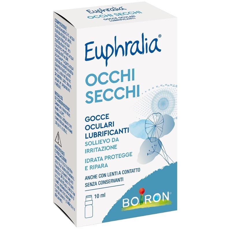 Gocce Ocualri Lubrificanti Euphralia Occhi Secchi 10 Ml