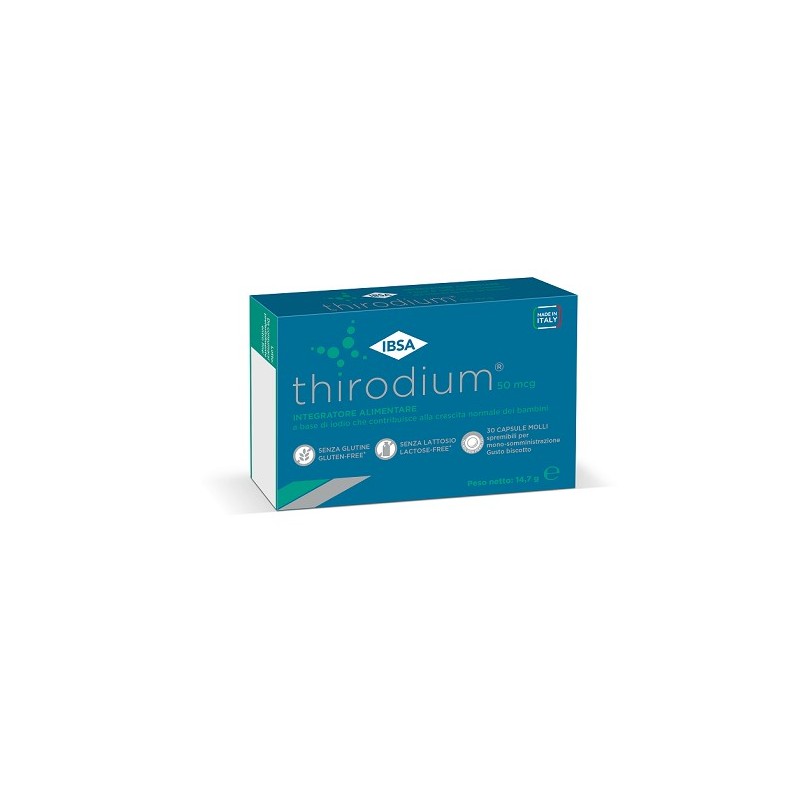 Thirodium 50mcg 30 Capsule Molli Spremibili Per Monosomministrazione Gusto Biscotto