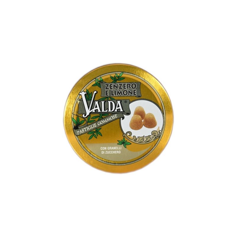 Valda Zenzero e Limone Pastiglie Rinfrescanti per una Sensazione di Freschezza Naturale Confezione da 50 g