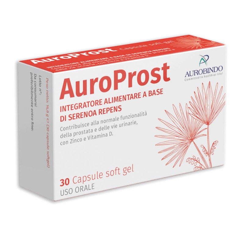 Aurobindo Pharma Auroprost Integratore per la Prostata Capsule 30 capsule