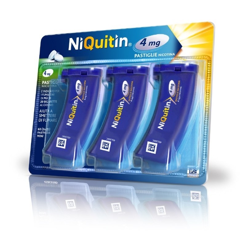 Niquitin 4 Mg 60 Pastiglietrattamento Per Dipendenza Da Nicotina