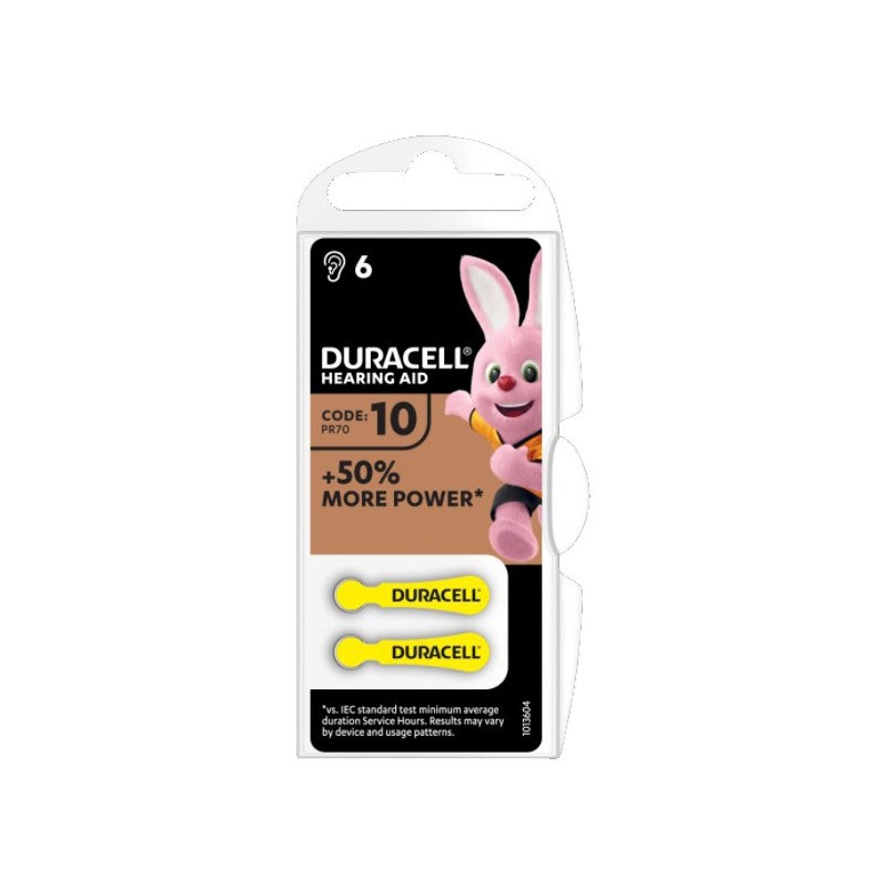 Procter & Gamble Duracell Easy Tab 10 Giallo Batteria Per Apparecchio Acustico