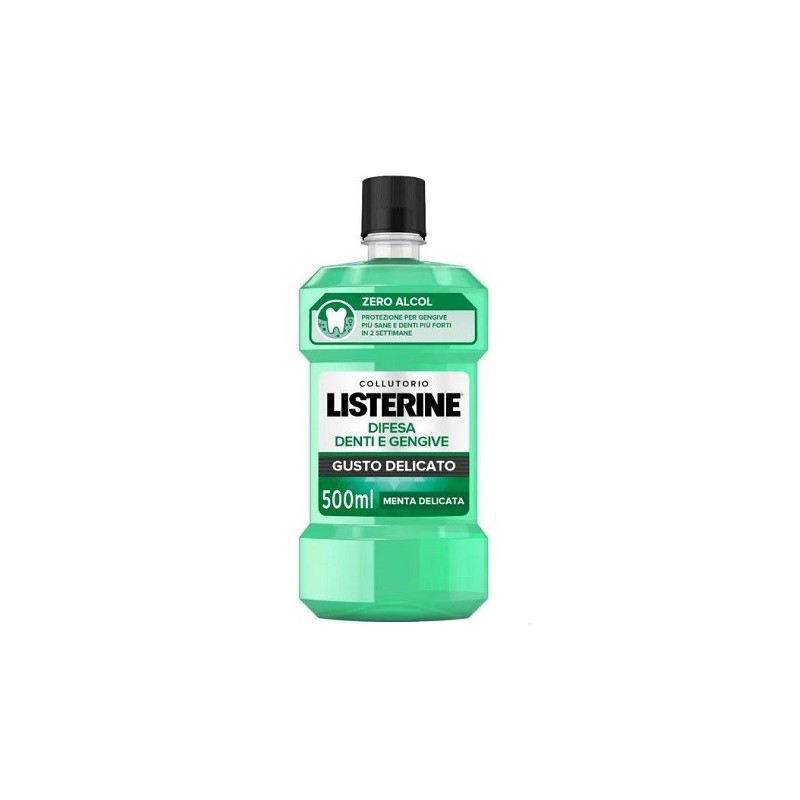 Listerine Difesa Denti E Gengive 500 Ml Collutorio Gusto Delicato