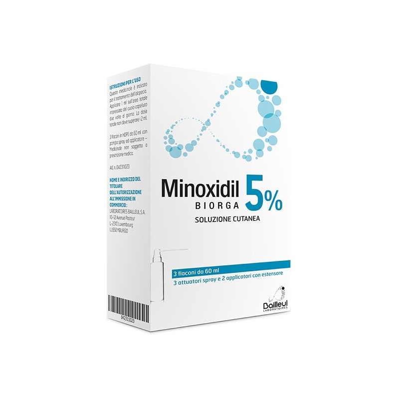 Minoxidil Biorga*sol Cut 3fl5%