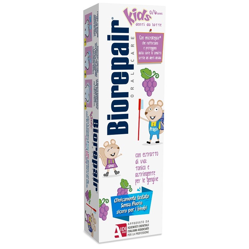 Coswell Biorepair Kids Dentifricio Per Bambini Gusto Uva 500 Ml