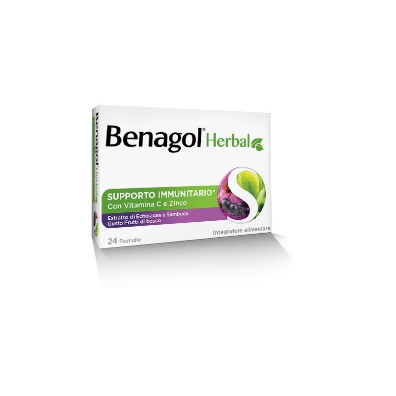 Benagol Herbal Frutti Di Bosco 24 Pastiglie