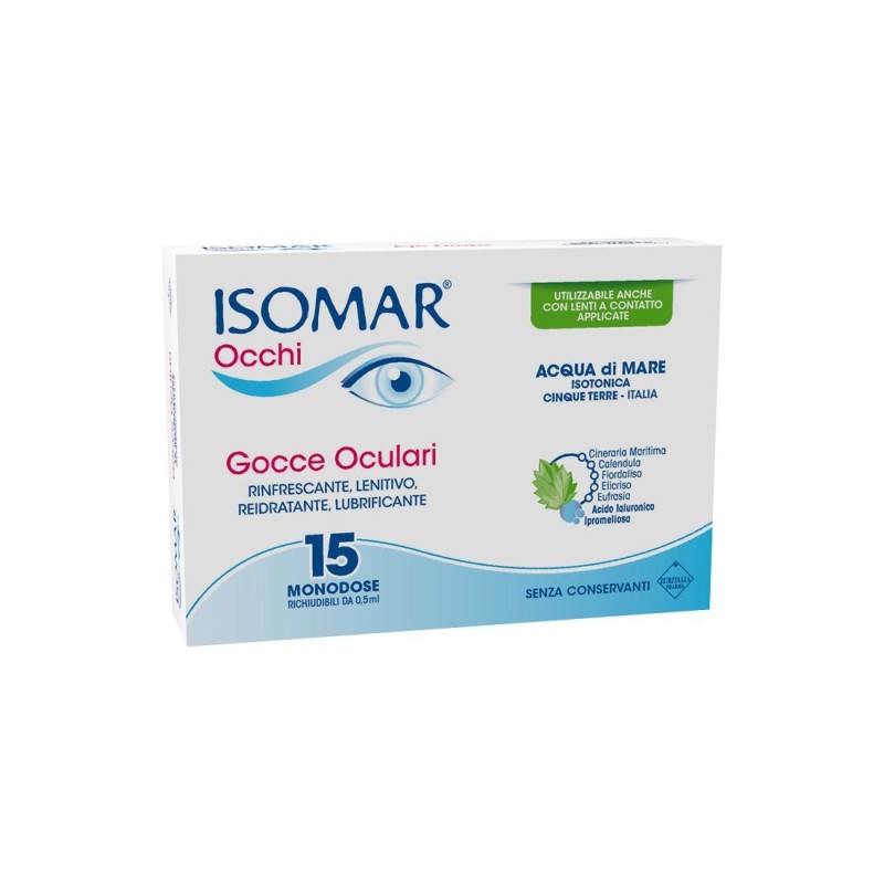 Euritalia Pharma Isomar Occhi Gocce Oculari 15 Flaconcini Monodose Da 0,5ml