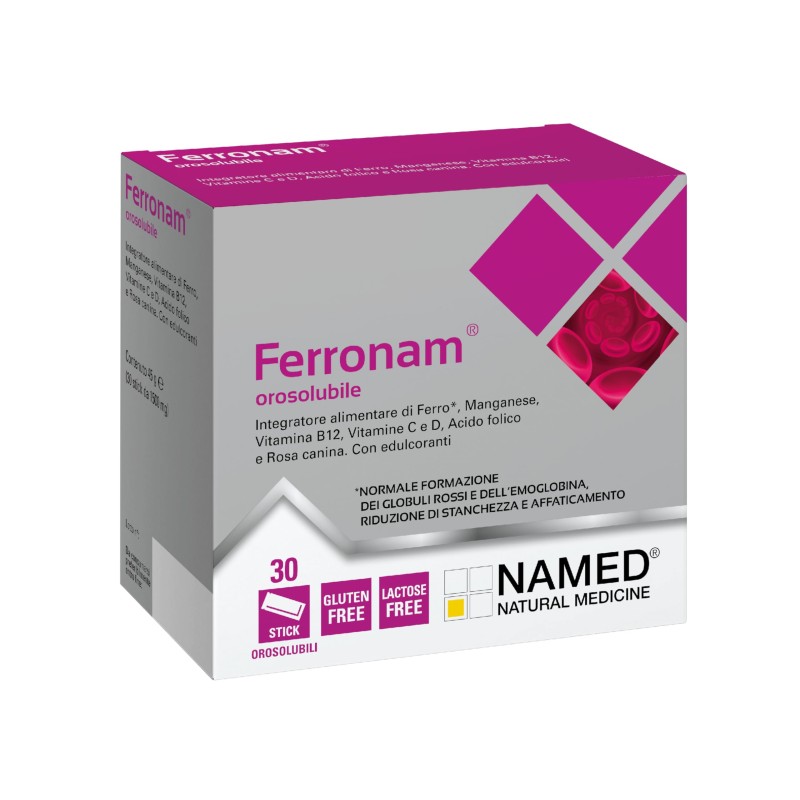 Named Ferronam Orosolubile Integratore di Ferro 30 Buste