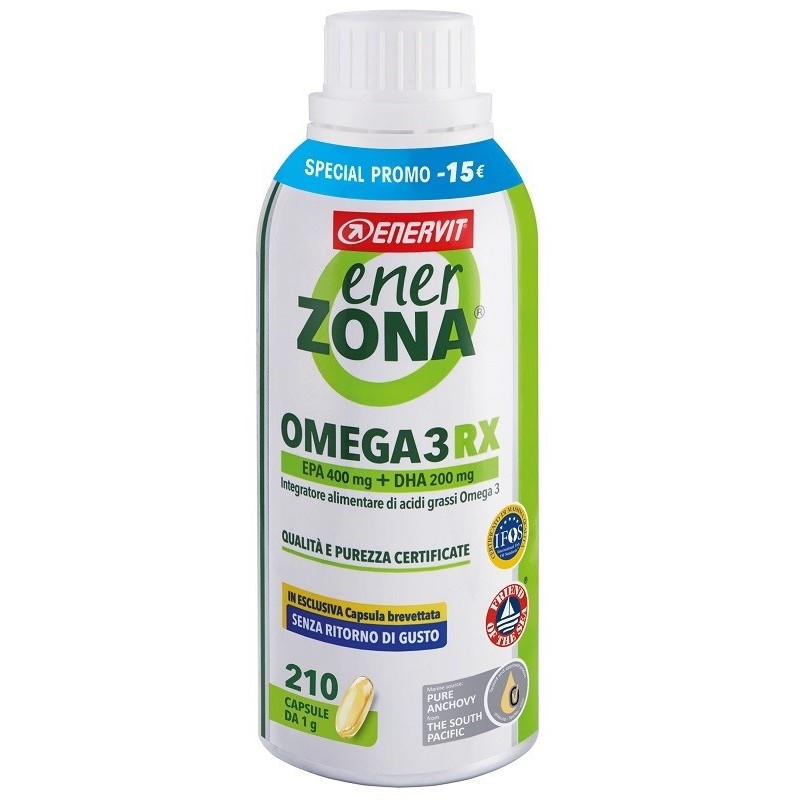 ENERVIT Enerzona Omega 3 RX Integratore di Acidi Grassi Ricostituente 210 Capsule