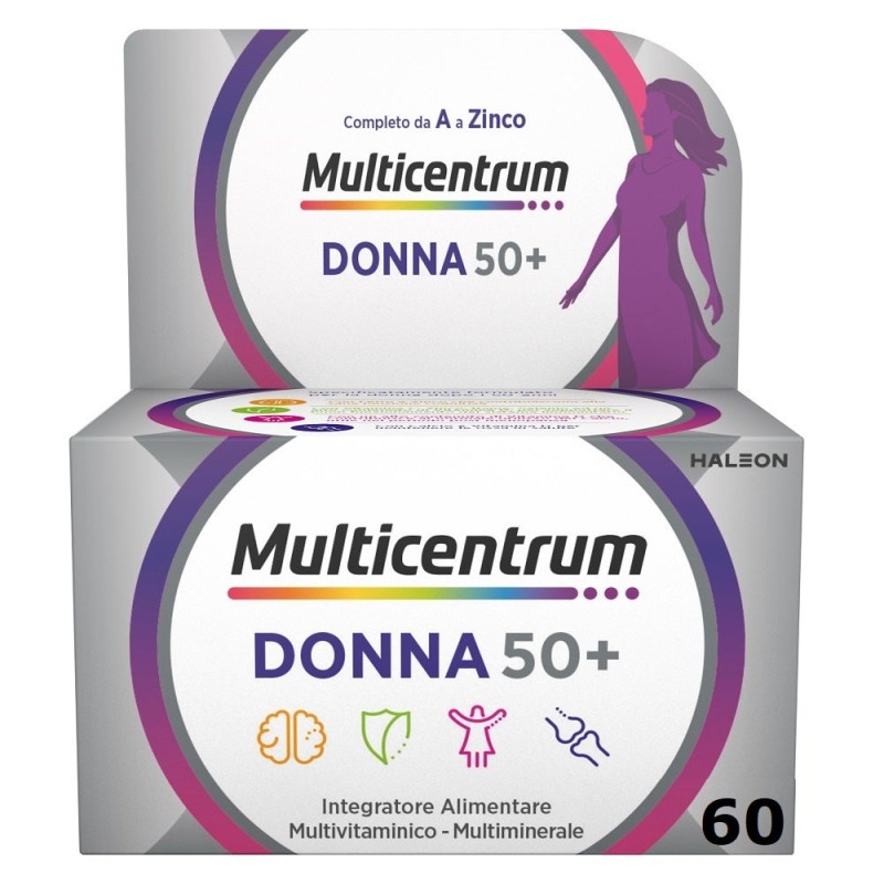 Multicentrum Donna 50+ Integratore Alimentare 60 Compresse