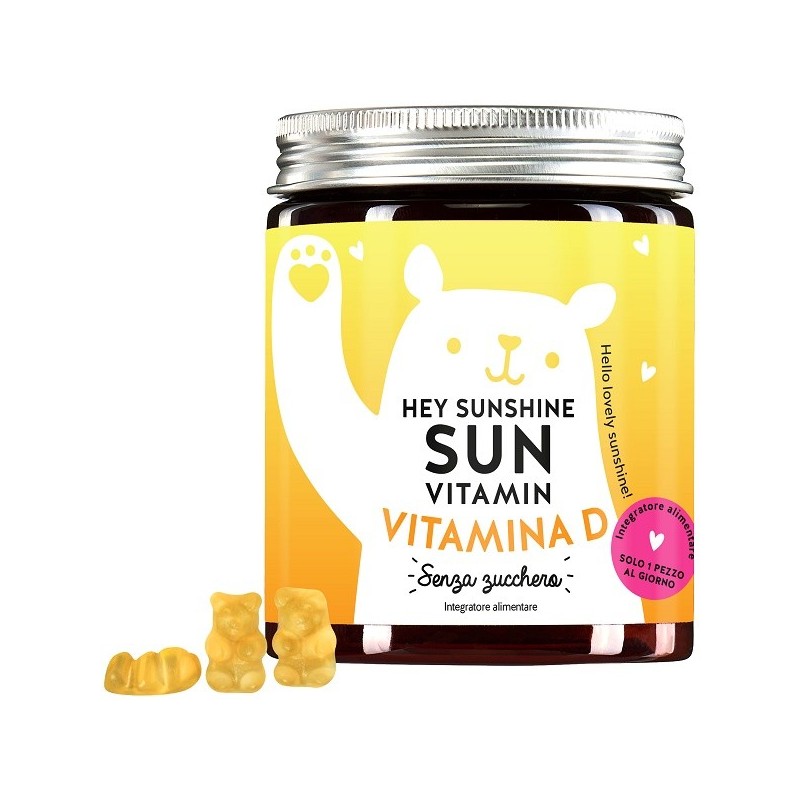 Bears With Benefits Hey Sunshine Sun Vitamins d3 Sugarfree 45 Caramelle Gommose