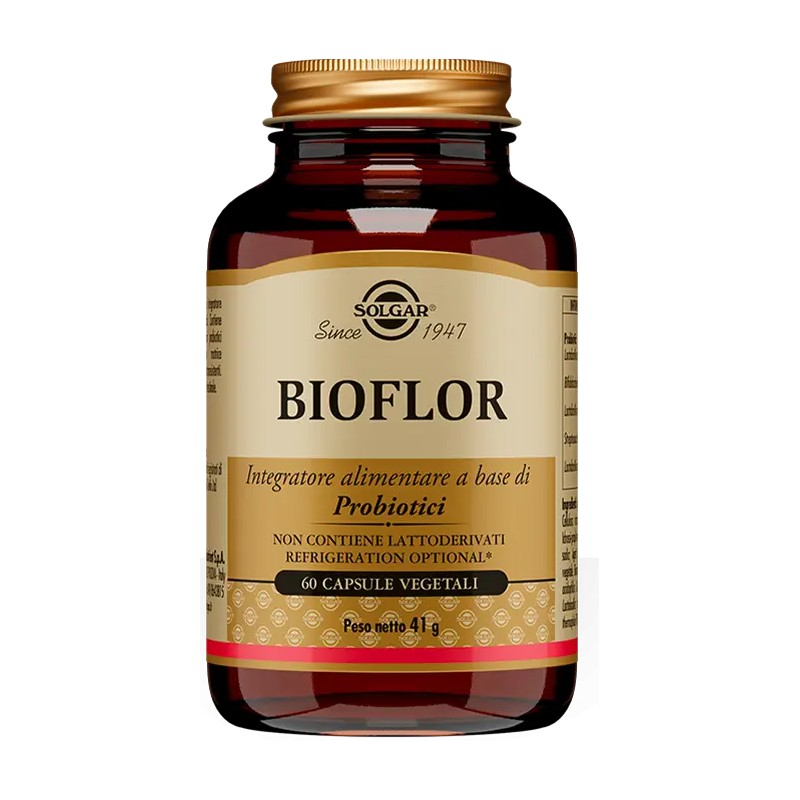 Solgar Bioflor Integratore per Regolarità Intestinale  60 Capsule Vegetali