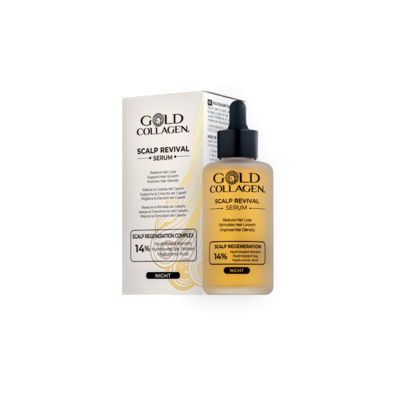 Gold Collagen Box Hairlift 3 Confezioni + Gold Collagen Scalp Revival Serum 100 ml