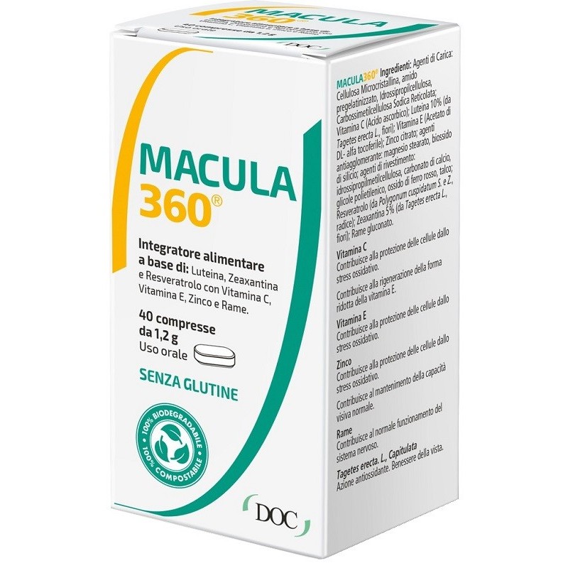 DOC Generici Macula360 integratore per gli Occhi 40 compresse