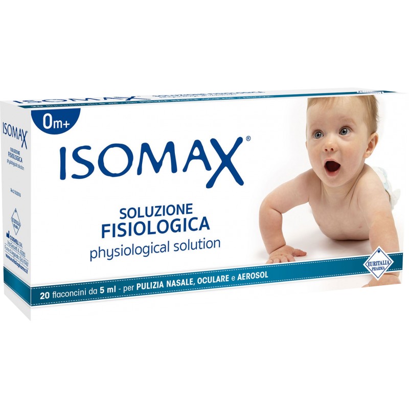 Euritalia Pharma Isomax Soluzione Fisiologica Nasale Oculare Aerosolterapia 20fl 5ml