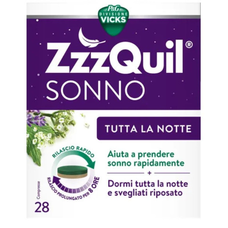 Vicks Zzzquil Sonno Tutta La Notte 28 Compresse